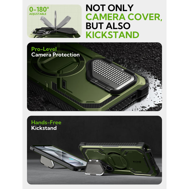 Galaxy S25 Ultra Armorbox Protective Phone Case - Dark Green