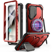Galaxy S25 Ultra Armorbox Protective Phone Case - Metallic Red