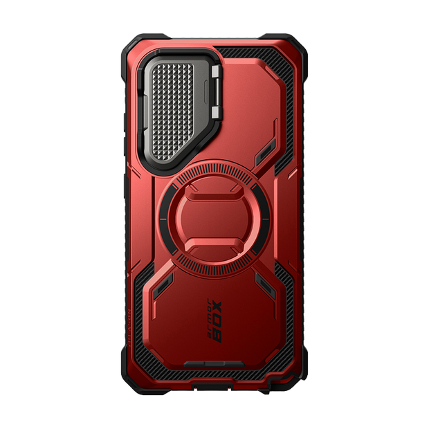 Galaxy S25 Ultra Armorbox Protective Phone Case - Metallic Red