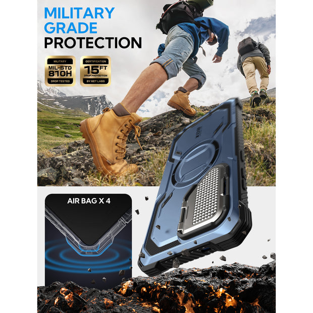 Galaxy S25 Ultra Armorbox Protective Phone Case - Metallic Blue