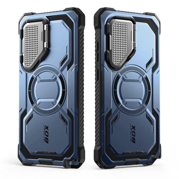 Galaxy S25 Ultra Armorbox Protective Phone Case - Metallic Blue