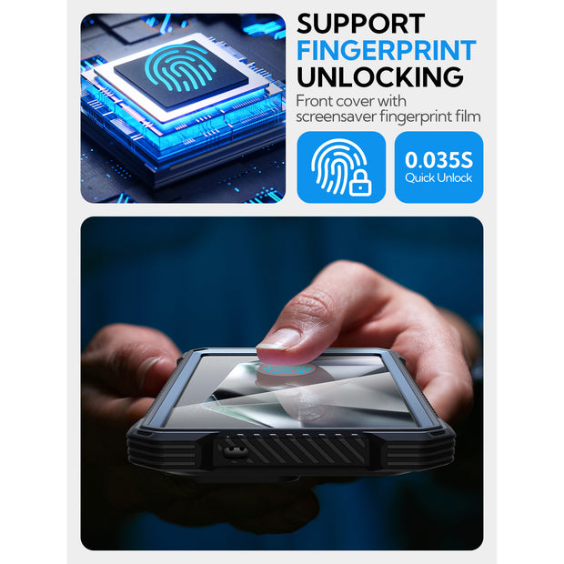 Galaxy S25 Ultra Armorbox Protective Phone Case - Metallic Blue