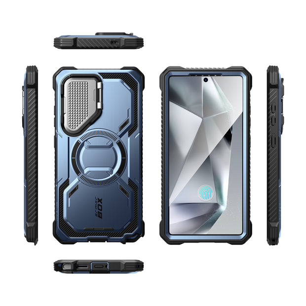 Galaxy S25 Ultra Armorbox Protective Phone Case - Metallic Blue