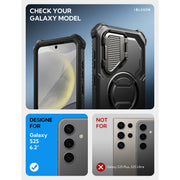Galaxy S25 Armorbox Protective Phone Case - Black