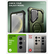 Galaxy S25 Armorbox Protective Phone Case - Dark Green