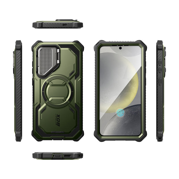 Galaxy S25 Armorbox Protective Phone Case - Dark Green