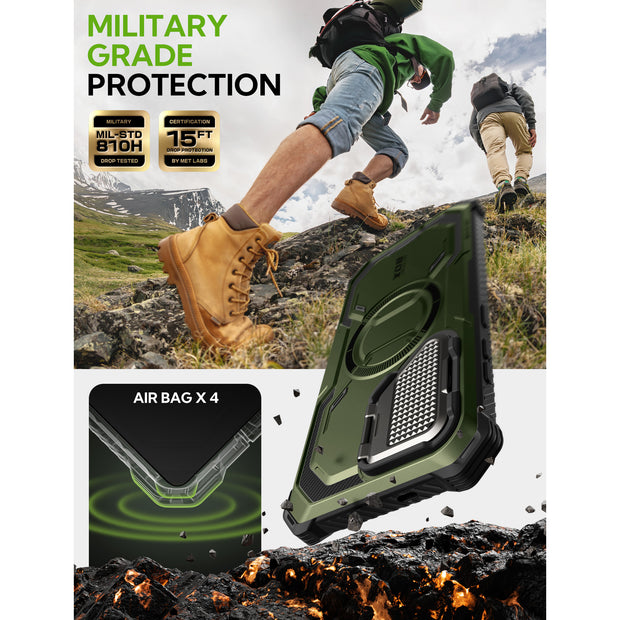 Galaxy S25 Armorbox Protective Phone Case - Dark Green