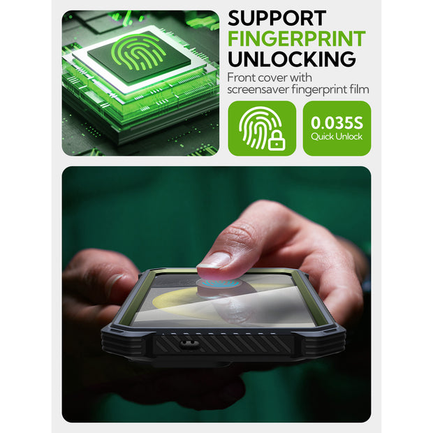 Galaxy S25 Armorbox Protective Phone Case - Dark Green