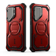 Galaxy S25 Armorbox Protective Phone Case - Metallic Red