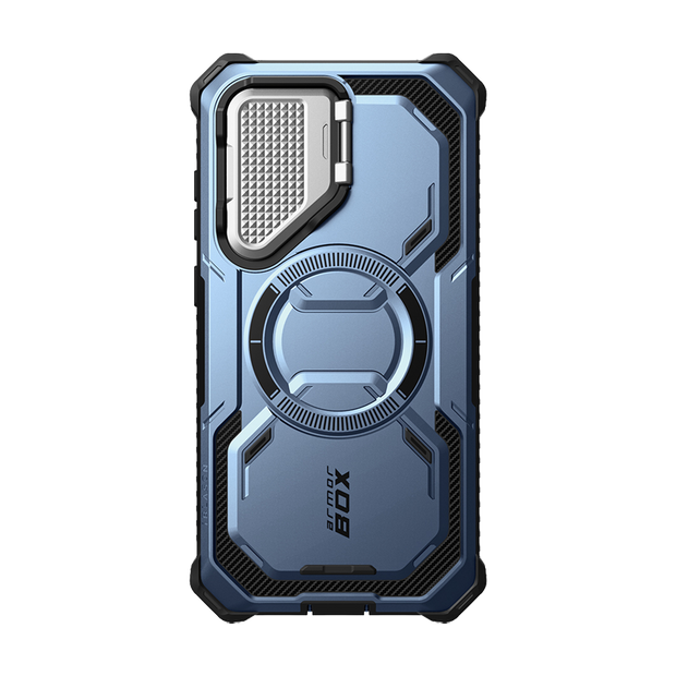 Galaxy S25 Armorbox Protective Phone Case - Metallic Blue