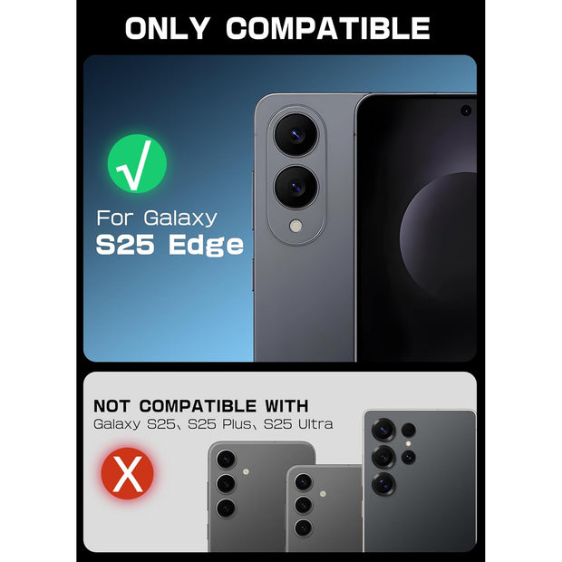 Galaxy S25 Edge MagStand MagSafe Phone Case – Black
