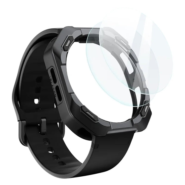 ARMORBOX series Galaxy Watch 8 44mm Case with Tempered Glass Screen Protectors