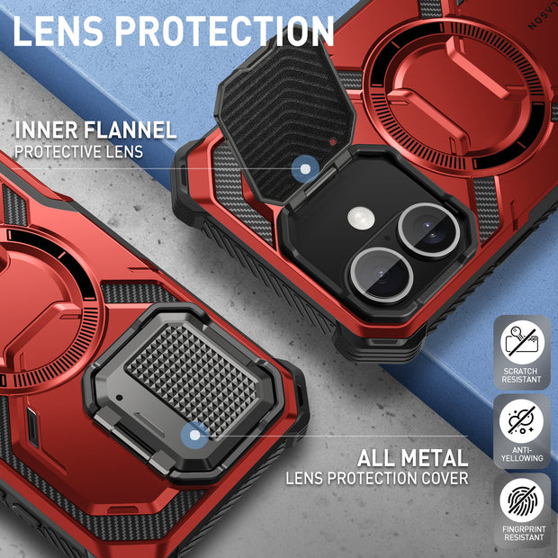iPhone 16 Armorbox Camera Control Button Case -  Metallic Red