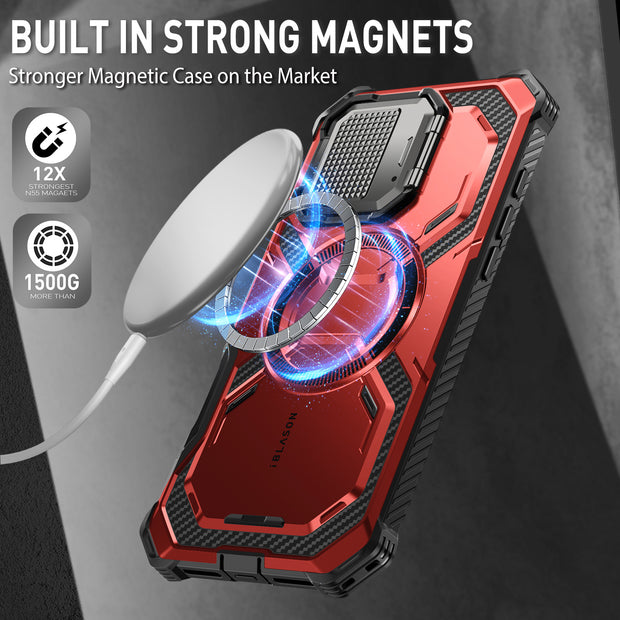 iPhone 16 Armorbox Camera Control Button Case -  Metallic Red