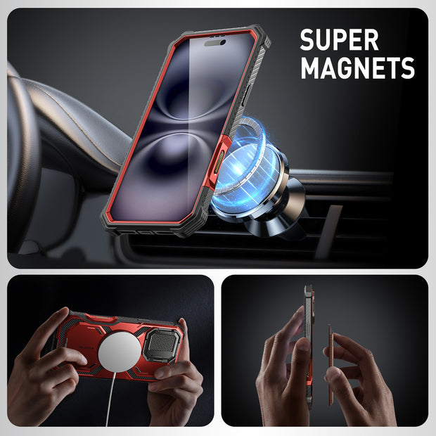 iPhone 16 Armorbox Camera Control Button Case -  Metallic Red