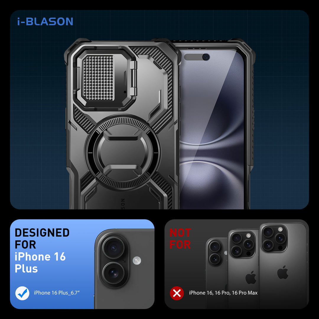 urban sarlis&bambon iPhone16用ケース ブラック 耐衝撃☆米軍MIL規格】手帳型 RAPTIC Urban Folio iPhone16Pro