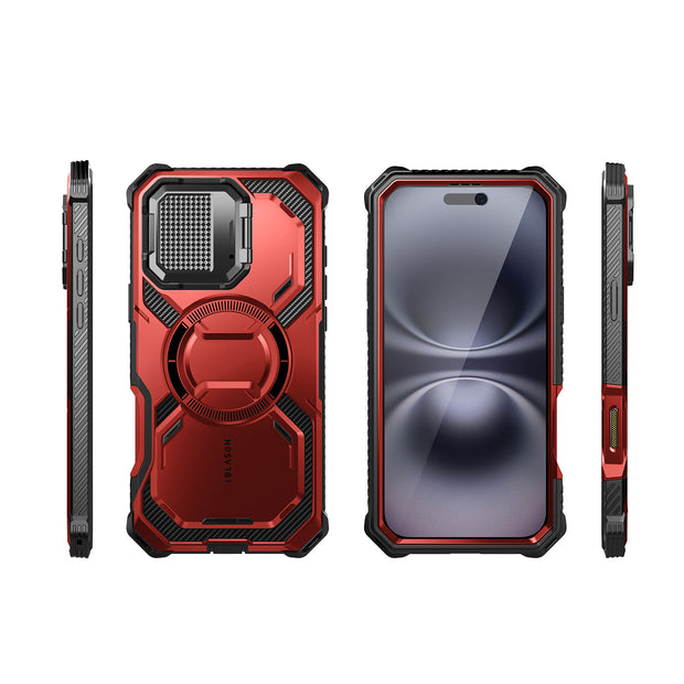 iPhone 16 Plus Armorbox Camera Control Button Case -  Metallic Red