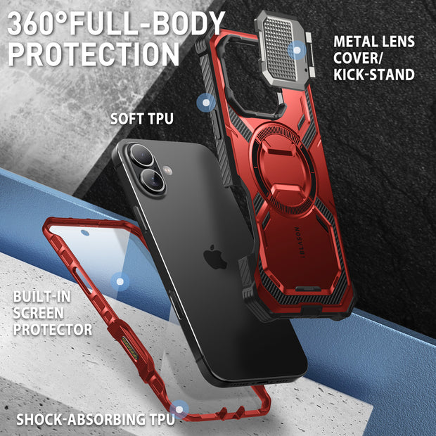iPhone 16 Plus Armorbox Camera Control Button Case -  Metallic Red