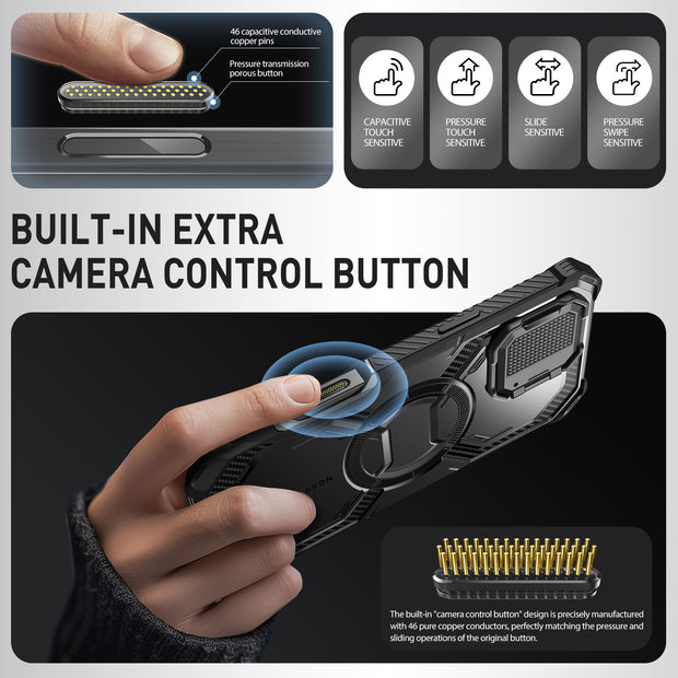 iPhone 16 Pro Max Armorbox Camera Control Button Case -  Black