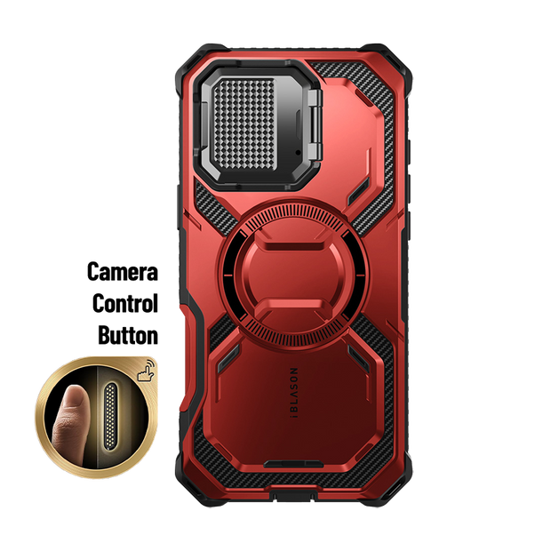 iPhone 16 Plus Armorbox Camera Control Button Case -  Metallic Red