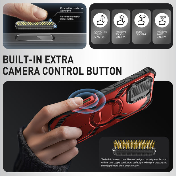 iPhone 16 Pro Armorbox Camera Control Button Case -  Metallic Red