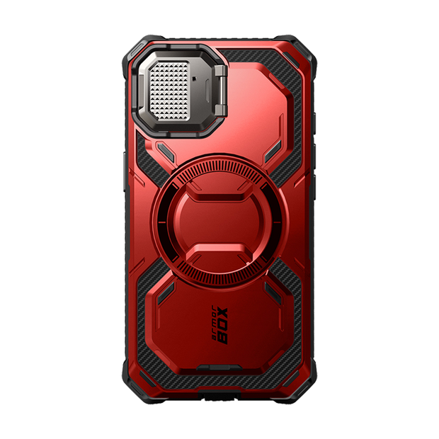 iPhone 16e Armorbox Case-Metallic Red