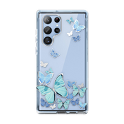 Galaxy S22 Ultra Cosmo Case(Open-Box) - Blue Butterfly