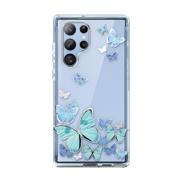 Galaxy S22 Ultra Cosmo Case(Open-Box) - Blue Butterfly