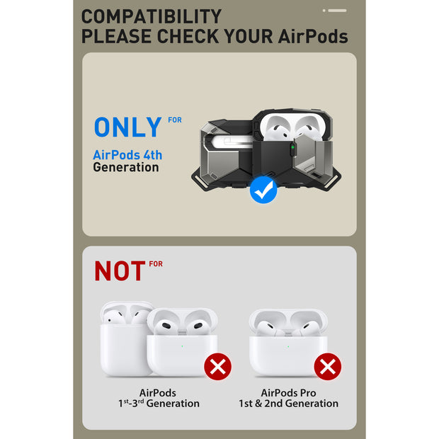 AirPods 4 Matrix MagSafe Case - Black