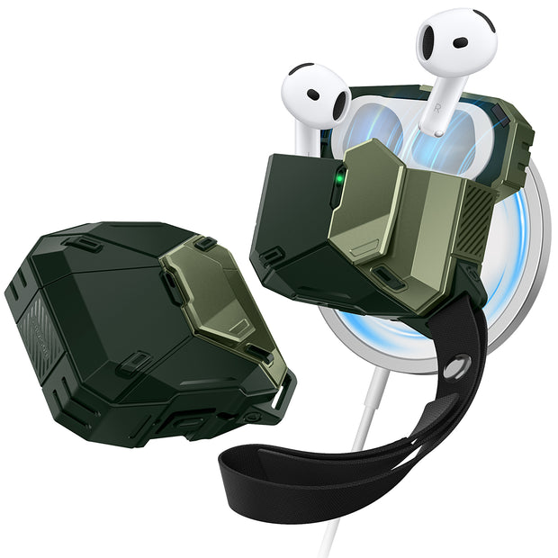 AirPods 4 Matrix MagSafe Case - Dark Green