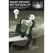 AirPods 4 Matrix MagSafe Case - Dark Green