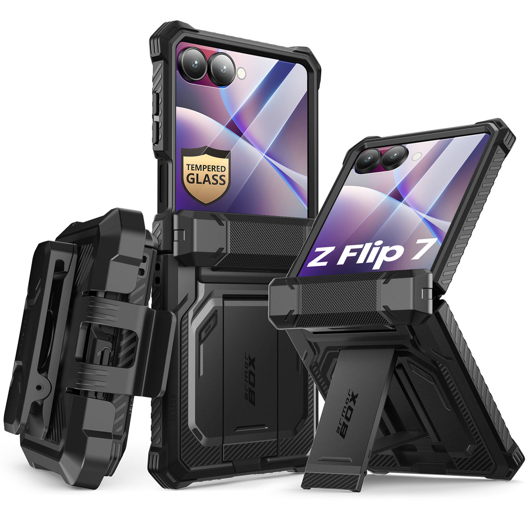Etui Supcase IBLSN Armorbox Samsung Galaxy Z Flip 7 Black Etui Supcase IBLSN Armorbox Samsung Galaxy Z Flip 7 Black