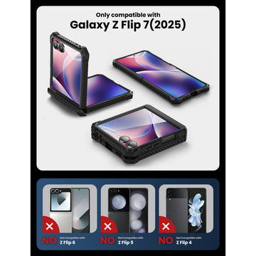 flip samsung phone case Etui Supcase IBLSN Armorbox Samsung Galaxy Z Flip 7 Black