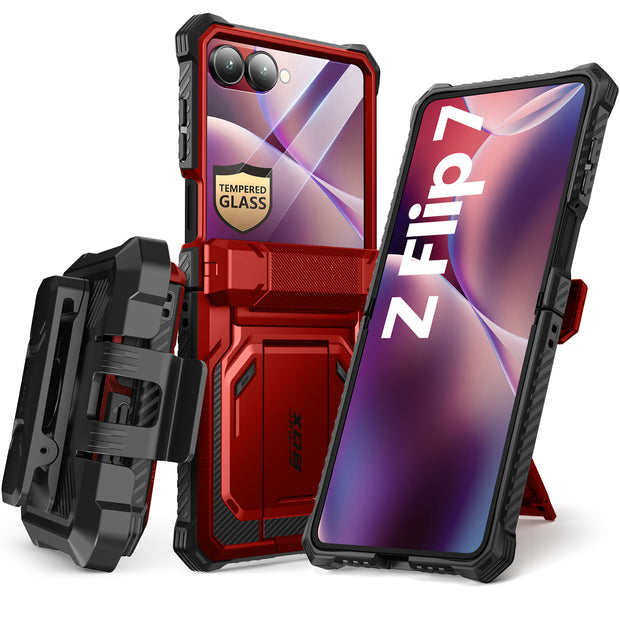 Galaxy Z Flip7 Armorbox - Metallic Red
