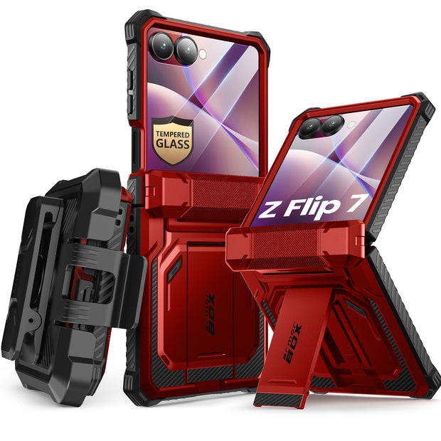 Galaxy Z Flip7 Armorbox - Metallic Red
