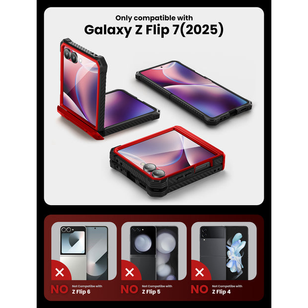Galaxy Z Flip7 Armorbox - Metallic Red