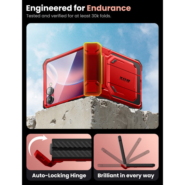 Galaxy Z Flip7 Armorbox - Metallic Red