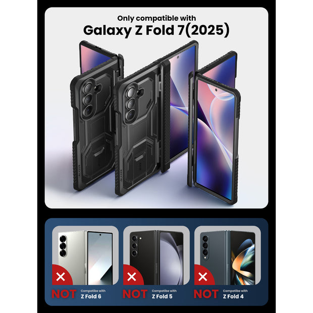 Galaxy Z Fold7 Armorbox Rugged Phone Case  - Black