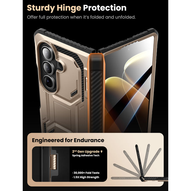 Galaxy Z Fold7 Armorbox Rugged Phone Case  - Gold