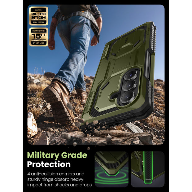 Galaxy Z Fold7 Armorbox Rugged Phone Case - Dark Green