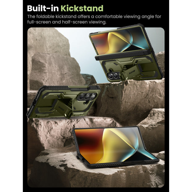 Galaxy Z Fold7 Armorbox Rugged Phone Case - Dark Green