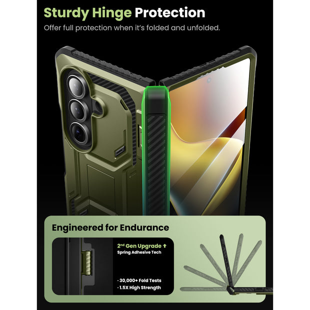 Galaxy Z Fold7 Armorbox Rugged Phone Case - Dark Green