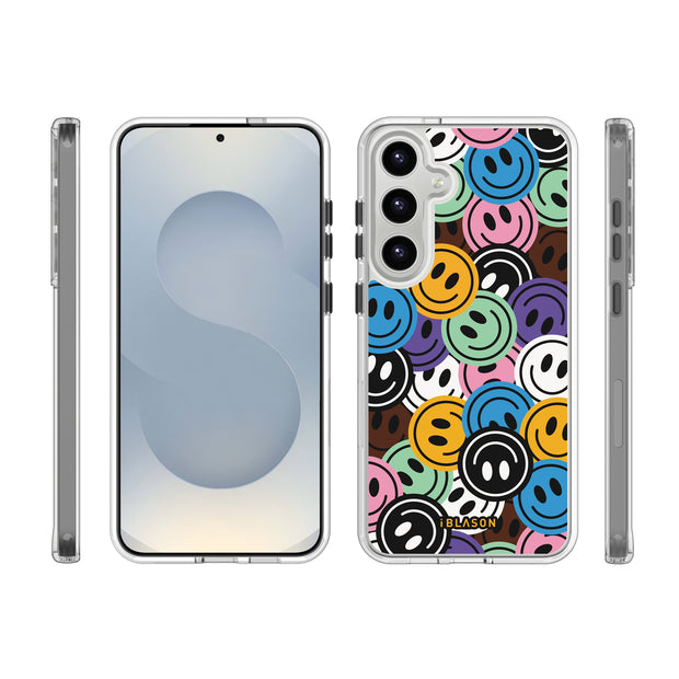 Galaxy S25 Plus Halo MagSafe Cute Phone Case - Rainbow Smiles