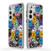 Galaxy S25 Plus Halo MagSafe Cute Phone Case - Rainbow Smiles