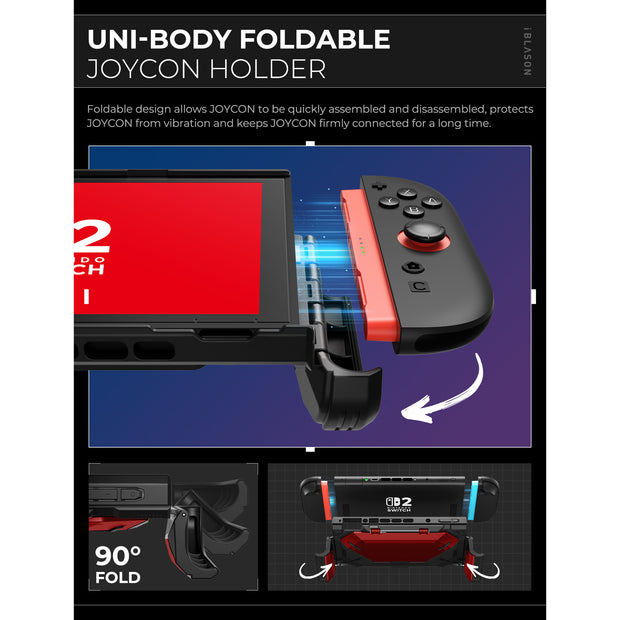 Nintendo Switch 2 Matrix Case-Metallic Red