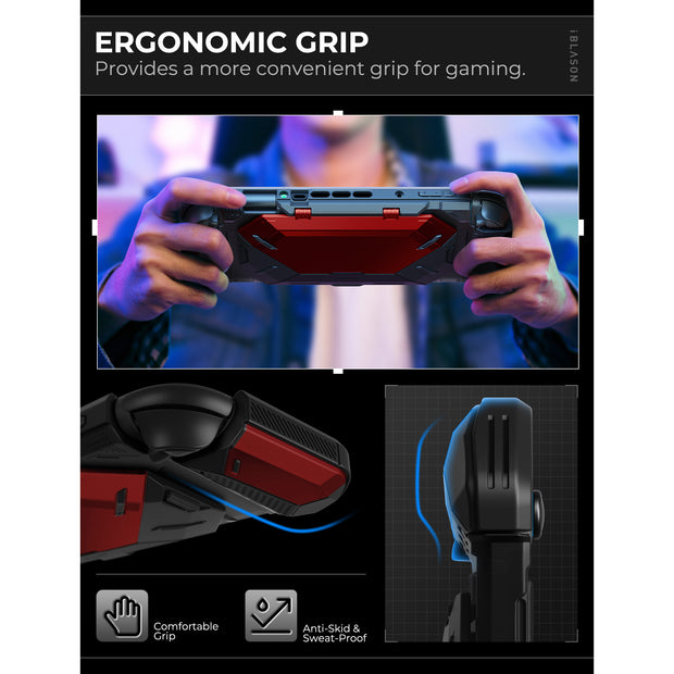 Nintendo Switch 2 Matrix Case-Metallic Red