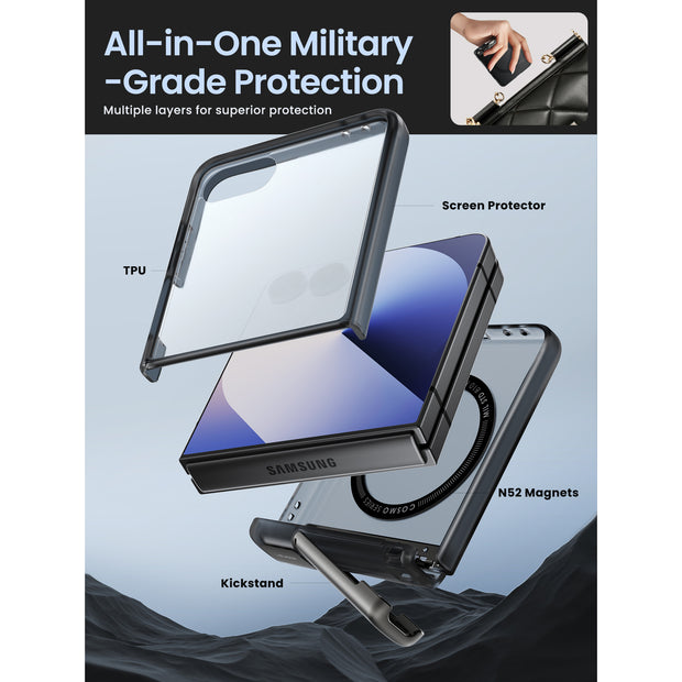 Galaxy Z Flip7 Cosmo Case- Frost Black