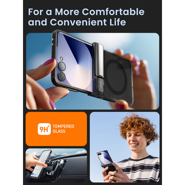 Galaxy Z Flip7 Cosmo Case- Frost Black
