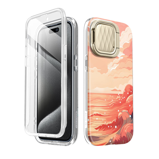 iPhone 15 Cosmo Mag Case - Ocean Sunset