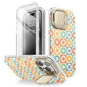 iPhone 14 Cosmo Mag Case - Rainbow Daisies